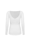 Long Sleeve V-Back Top